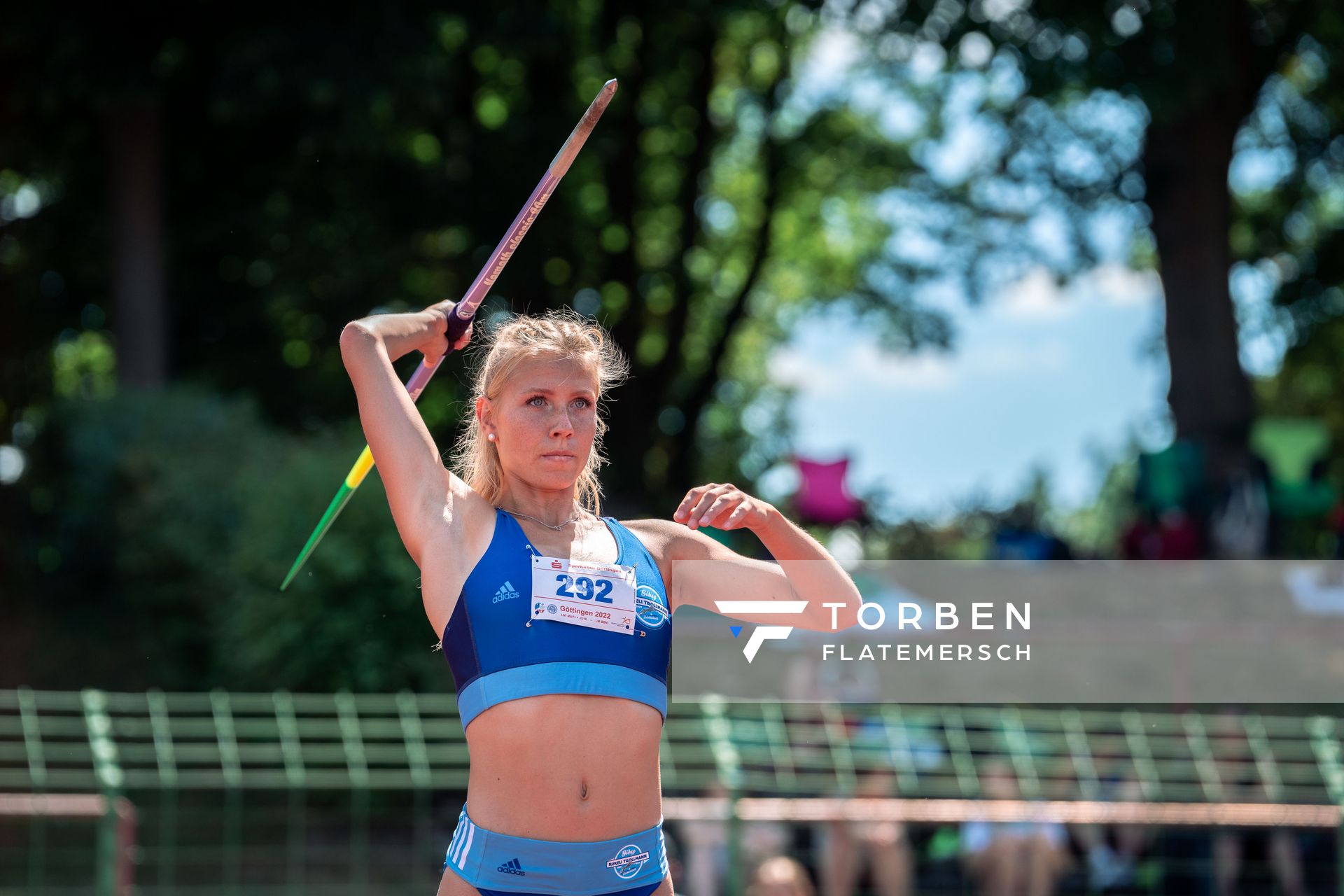 Veronique Quednau (Rukeli Trollmann e. V.) am 02.07.2022 waehrend den NLV+BLV Leichtathletik-Landesmeisterschaften im Jahnstadion in Goettingen (Tag 1)